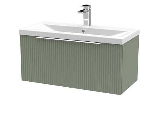 800mm Wall Hung Single Drawer Vanity & Basin 1 Hudson Reed