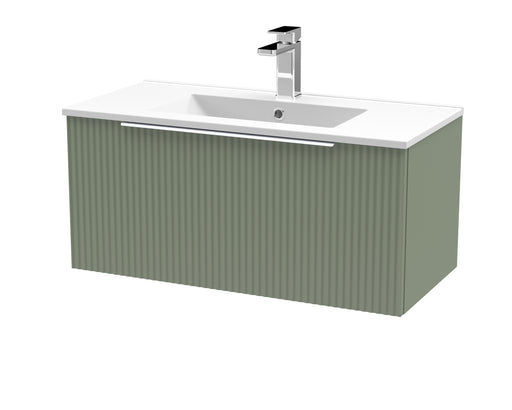 800mm Wall Hung Single Drawer Vanity & Basin 2 Hudson Reed