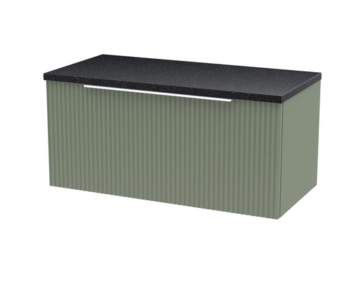 800mm Wall Hung Single Drawer Vanity & Laminate Top Hudson Reed
