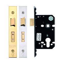 Zoo British Standard Euro Cylinder Mortice Sashlock - PVD Gold and Satin Stainless Steel