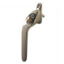 PVC-u Espag 40mm Spindle Left Handed Key Locking Window Handle