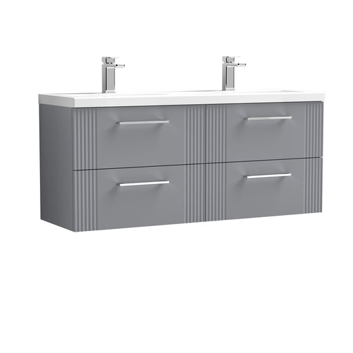 1200mm Wall Hung 4 Drawer Vanity & Double Basin