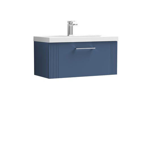 800mm Wall Hung Single Drawer Vanity & Basin 3