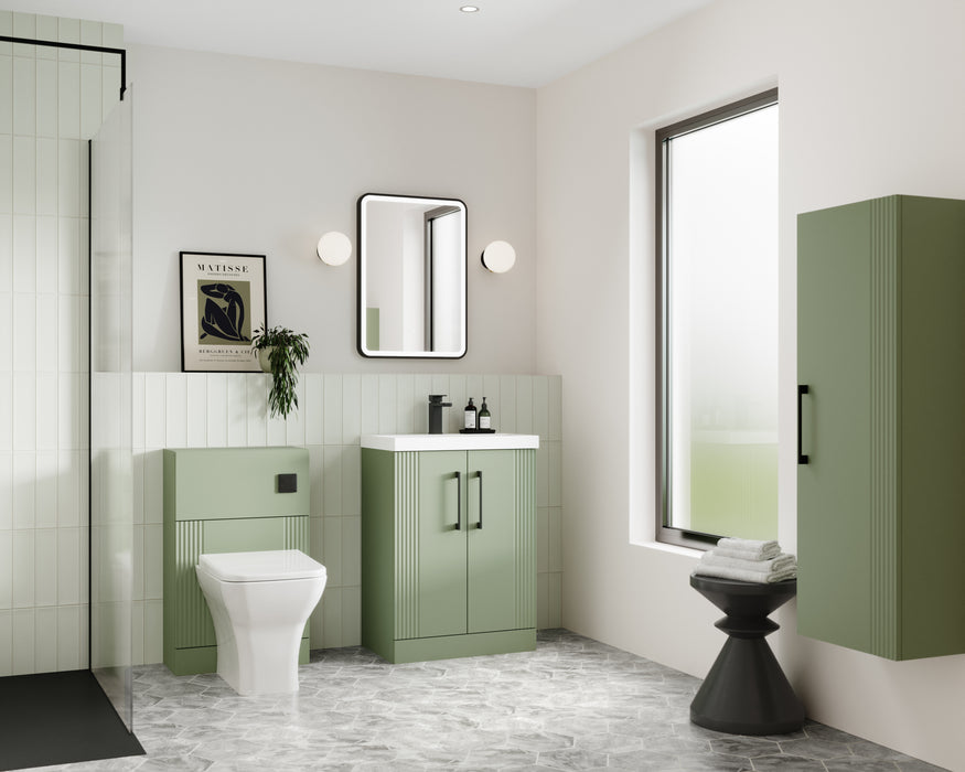 600mm Floor Standing 2 Door Vanity & Basin 1