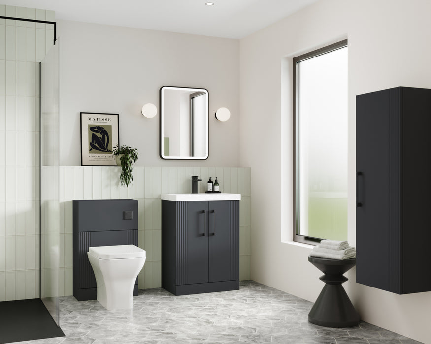 600mm Floor Standing 2 Door Vanity & Basin 1
