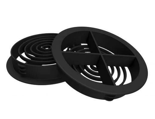70mm Circular Soffit Vent in Black