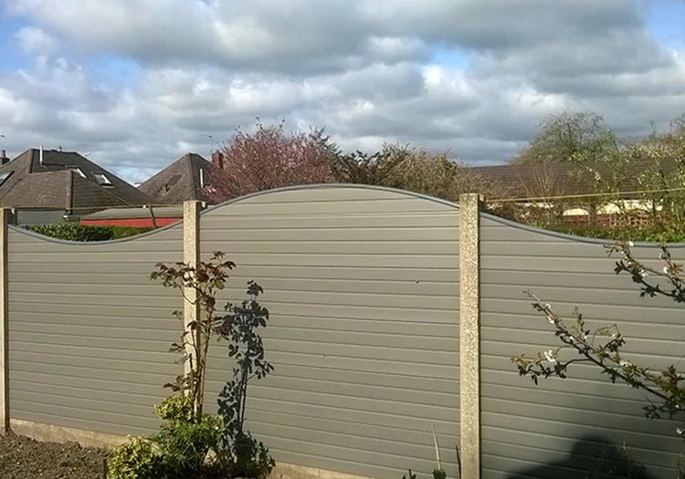 Walnut Eco Fence Panel Convex Top