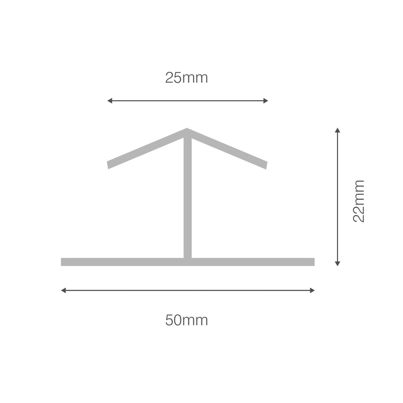 Shiplap Cladding Joint Trim 50mm (5m Length)