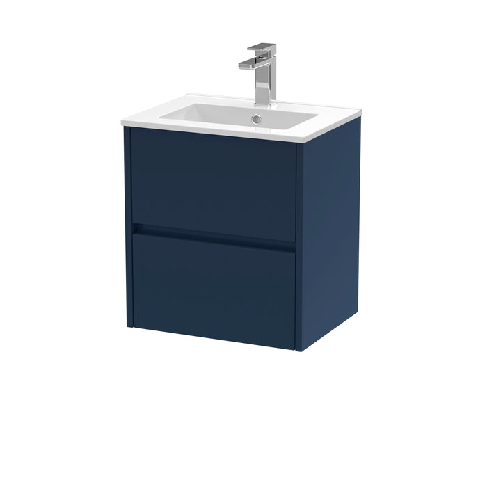 500mm Wall Hung 2 Drawer Unit & Basin 2 Hudson Reed
