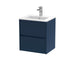 500mm Wall Hung 2 Drawer Unit & Basin 2 Hudson Reed