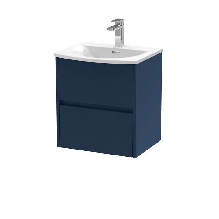 500mm Wall Hung 2 Drawer Unit & Basin 4 Hudson Reed