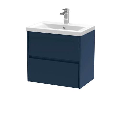 600mm Wall Hung 2 Drawer Unit & Basin 1 Hudson Reed