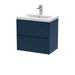 600mm Wall Hung 2 Drawer Unit & Basin 1 Hudson Reed