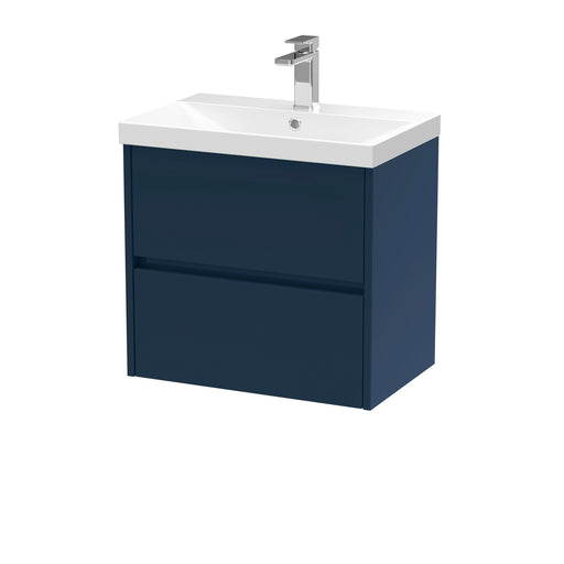 600mm Wall Hung 2 Drawer Unit & Basin 3 Hudson Reed