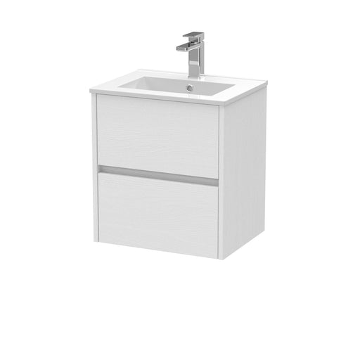 500mm Wall Hung 2 Drawer Unit & Basin 2 Hudson Reed