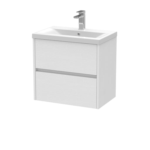 600mm Wall Hung 2 Drawer Unit & Basin 1 Hudson Reed