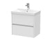 600mm Wall Hung 2 Drawer Unit & Basin 3 Hudson Reed