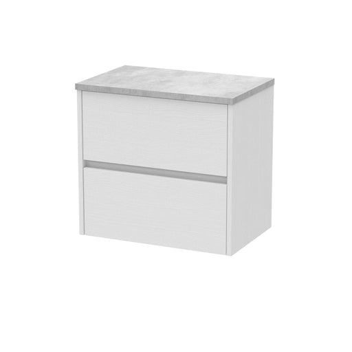 600mm Wall Hung 2 Drawer Unit & Worktop Hudson Reed