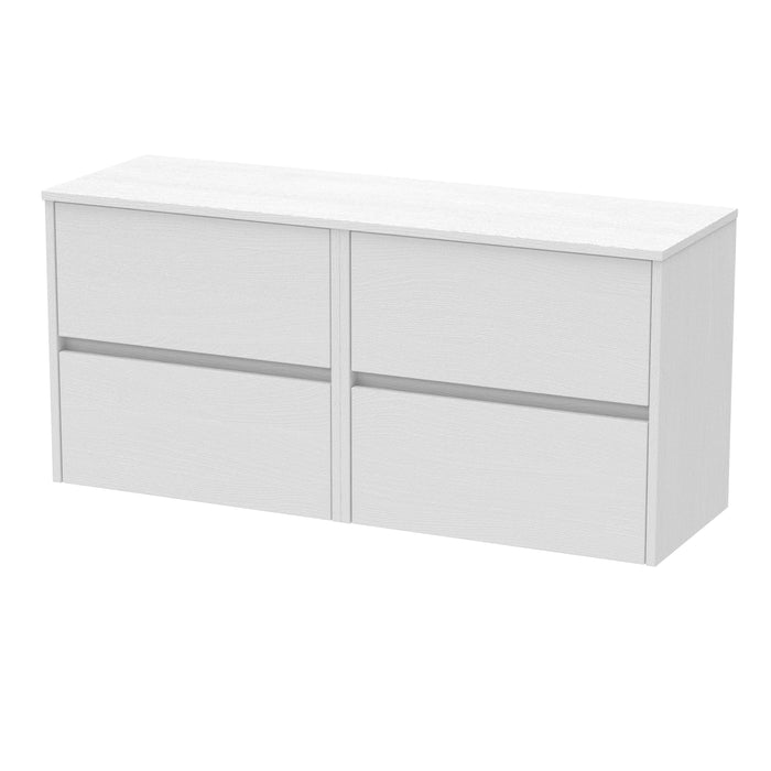 1200mm Wall Hung 4 Drawer Unit & Worktop Hudson Reed