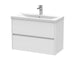 800mm Wall Hung 2 Drawer Unit & Basin 1 Hudson Reed