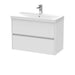 800mm Wall Hung 2 Drawer Unit & Basin 3 Hudson Reed