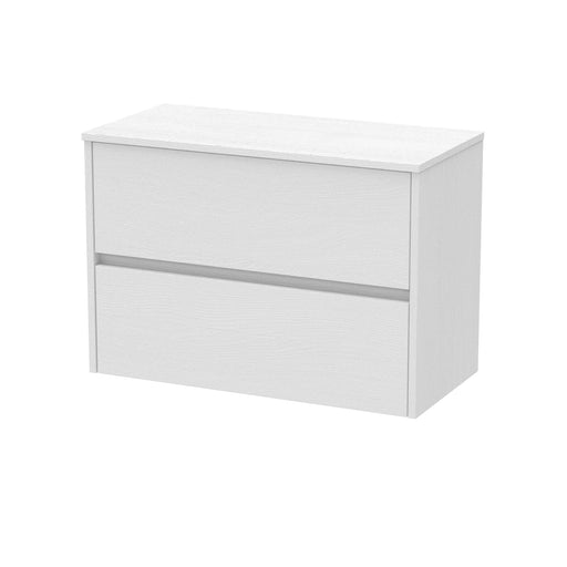 800mm Wall Hung 2 Drawer Unit & Worktop Hudson Reed