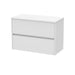 800mm Wall Hung 2 Drawer Unit & Worktop Hudson Reed