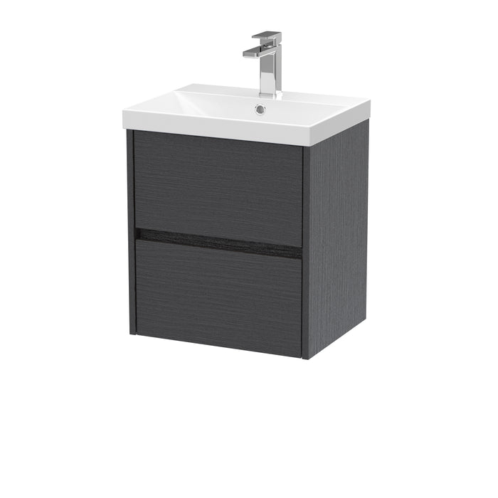 500mm Wall Hung 2 Drawer Unit & Basin 3 Hudson Reed