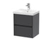 500mm Wall Hung 2 Drawer Unit & Basin 3 Hudson Reed
