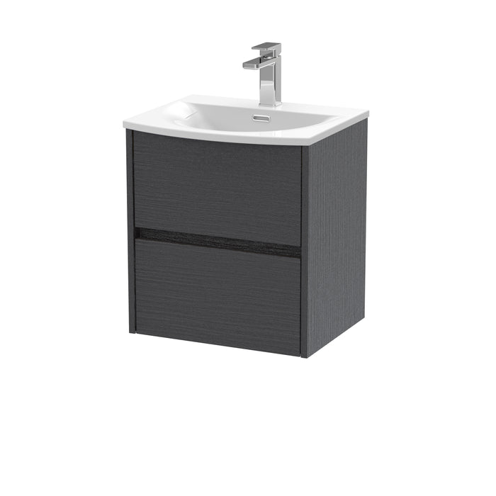 500mm Wall Hung 2 Drawer Unit & Basin 4 Hudson Reed
