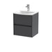 500mm Wall Hung 2 Drawer Unit & Basin 4 Hudson Reed