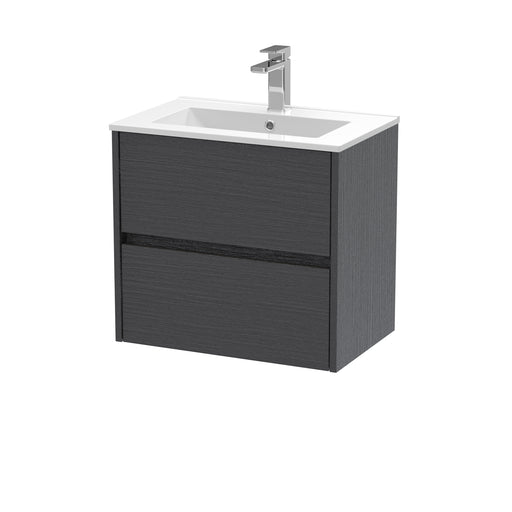 600mm Wall Hung 2 Drawer Unit & Basin 2 Hudson Reed
