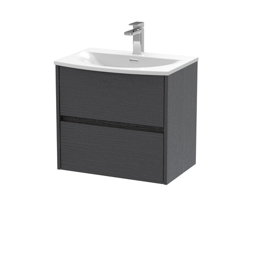 600mm Wall Hung 2 Drawer Unit & Basin 4 Hudson Reed