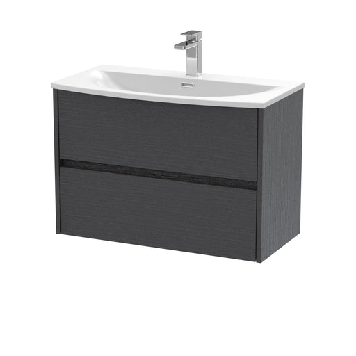 800mm Wall Hung 2 Drawer Unit & Basin 4 Hudson Reed