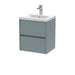 500mm Wall Hung 2 Drawer Unit & Basin 1 Hudson Reed