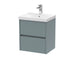 500mm Wall Hung 2 Drawer Unit & Basin 3 Hudson Reed