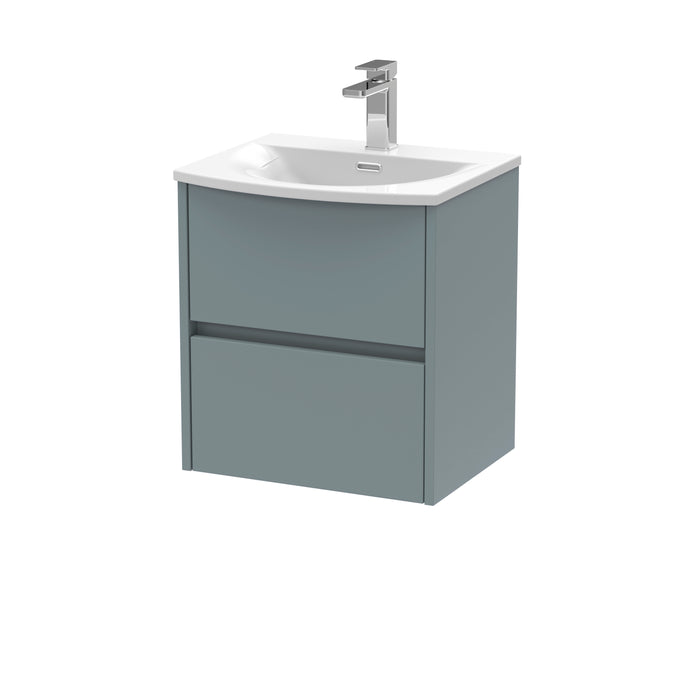 500mm Wall Hung 2 Drawer Unit & Basin 4 Hudson Reed