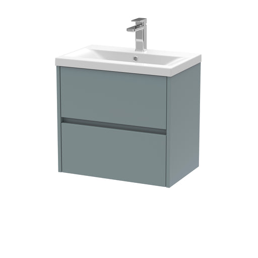 600mm Wall Hung 2 Drawer Unit & Basin 1 Hudson Reed