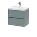 600mm Wall Hung 2 Drawer Unit & Basin 3 Hudson Reed