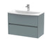 800mm Wall Hung 2 Drawer Unit & Basin 4 Hudson Reed