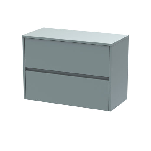 800mm Wall Hung 2 Drawer Unit & Worktop Hudson Reed