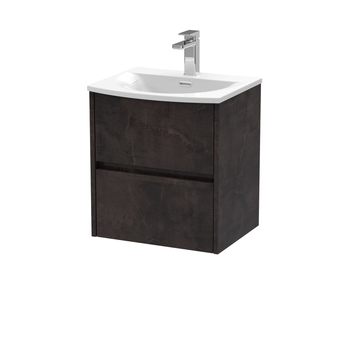 500mm Wall Hung 2 Drawer Unit & Basin 4 Hudson Reed