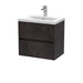 600mm Wall Hung 2 Drawer Unit & Basin 1 Hudson Reed