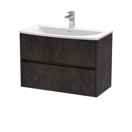 800mm Wall Hung 2 Drawer Unit & Basin 4 Hudson Reed