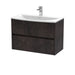 800mm Wall Hung 2 Drawer Unit & Basin 4 Hudson Reed