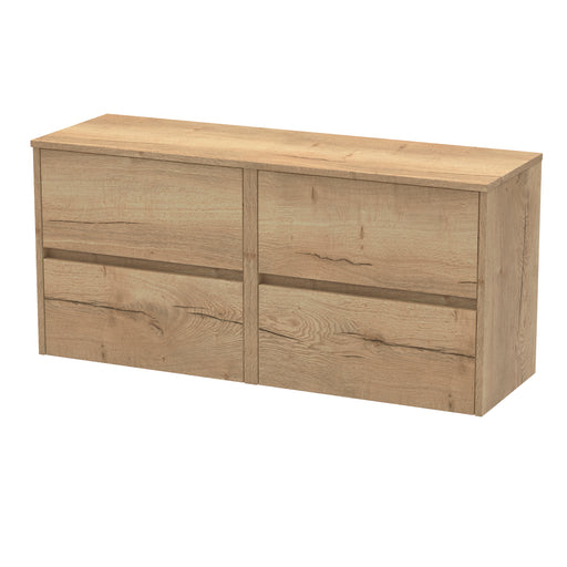 1200mm Wall Hung 4 Drawer Unit & Worktop Hudson Reed