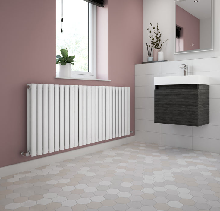 Half Wall Radiator Horizontal Double Panel Radiator 600 x 1398 — Trade Superstore Online