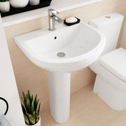 550mm 1TH Basin & Pedestal