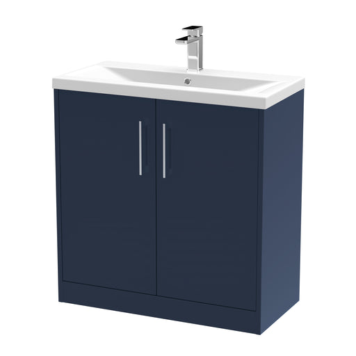 800mm Floor Standing 2 Door Vanity & Basin 1 Hudson Reed