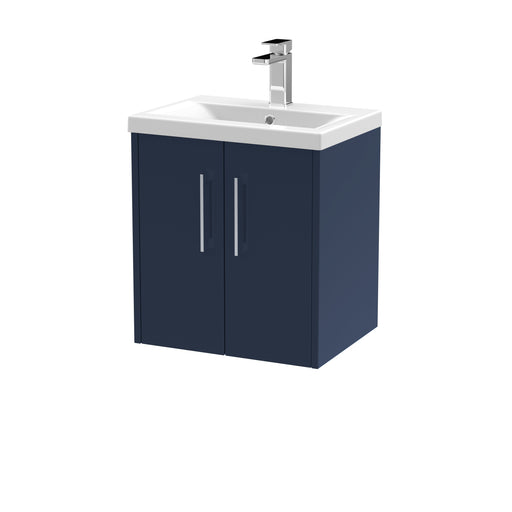 500mm Wall Hung 2 Door Vanity & Basin 1 Hudson Reed